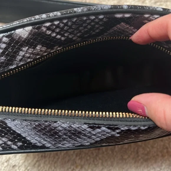 Anine Bing | Alice Crossbody Bag in Blue Python - Picture 6 of 9